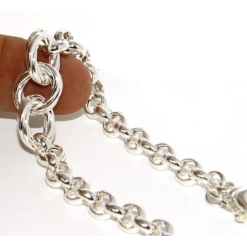 RMB|silver 925: Women Bracelet rolo 'with oval woven stripes