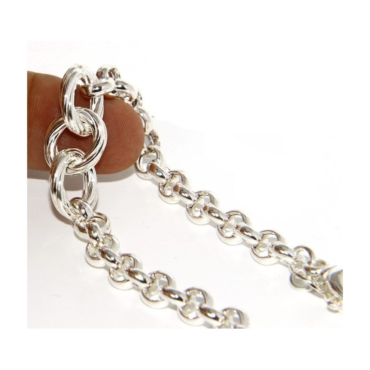 RMB|silver 925: Women Bracelet rolo 'with oval woven stripes