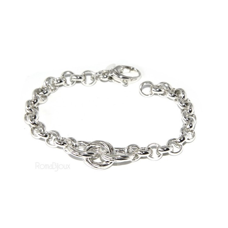 RMB|silver 925: Women Bracelet rolo 'with oval woven stripes