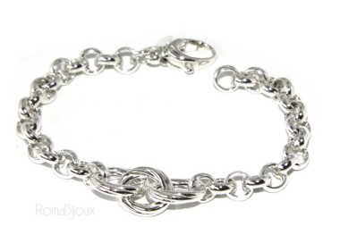 RMB|silver 925: Women Bracelet rolo 'with oval woven stripes