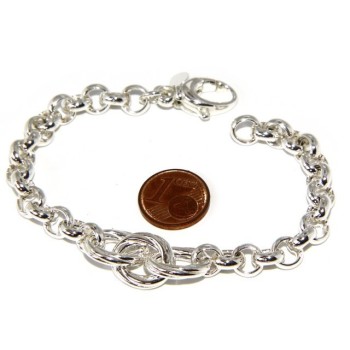 RMB|silver 925: Women Bracelet rolo 'with oval woven stripes