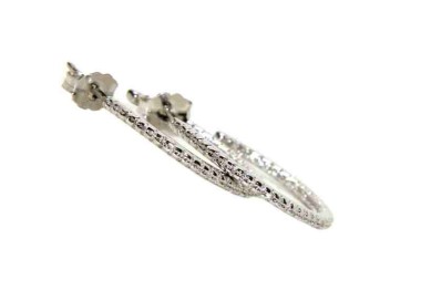 RMB|925 silver earrings circles zircons internal external 2cm brand NALBORI