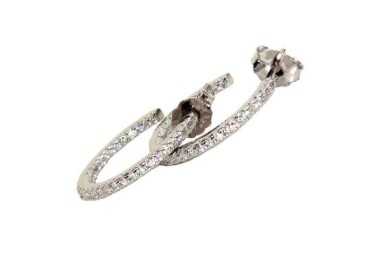 RMB|925 silver earrings circles zircons internal external 1,9cm brand NALBORI