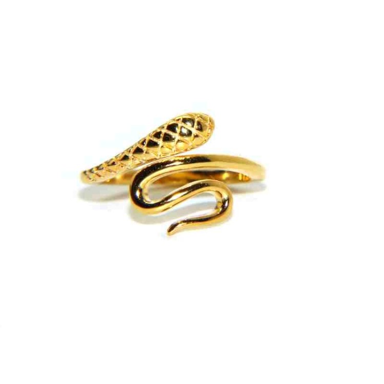 RMB|woman ring phalanx 925 silver snake finger yellow gold plated NALBORI