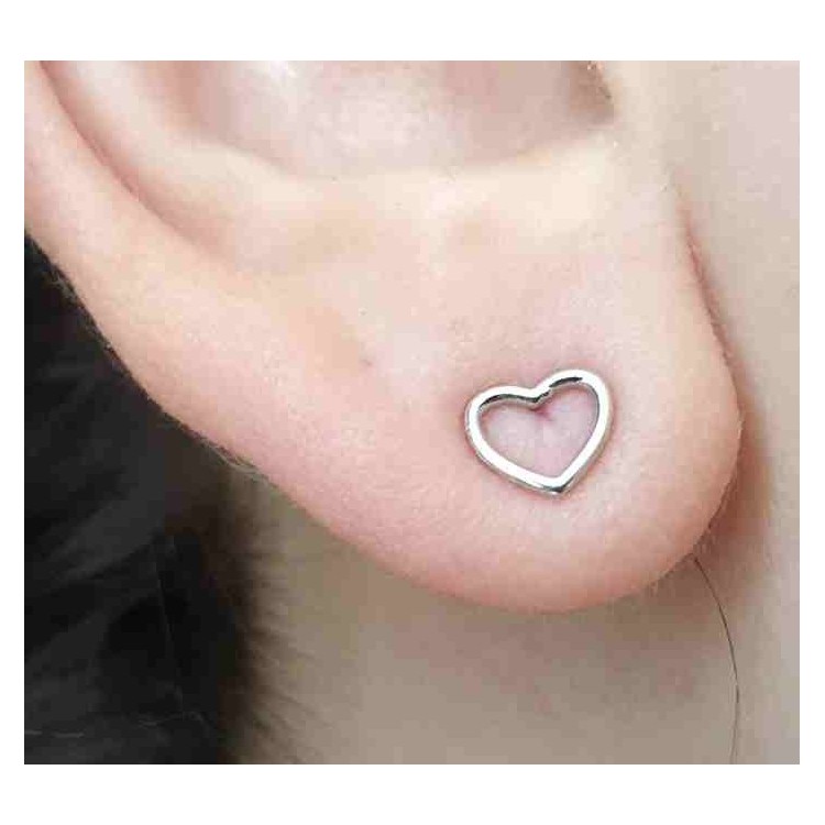 RMB|NALBORI 925 silver woman earrings with open heart