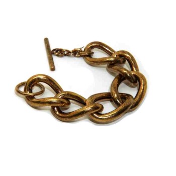 RMB|Bracciale donna grumettone Bronzo anallergico naturale anticato