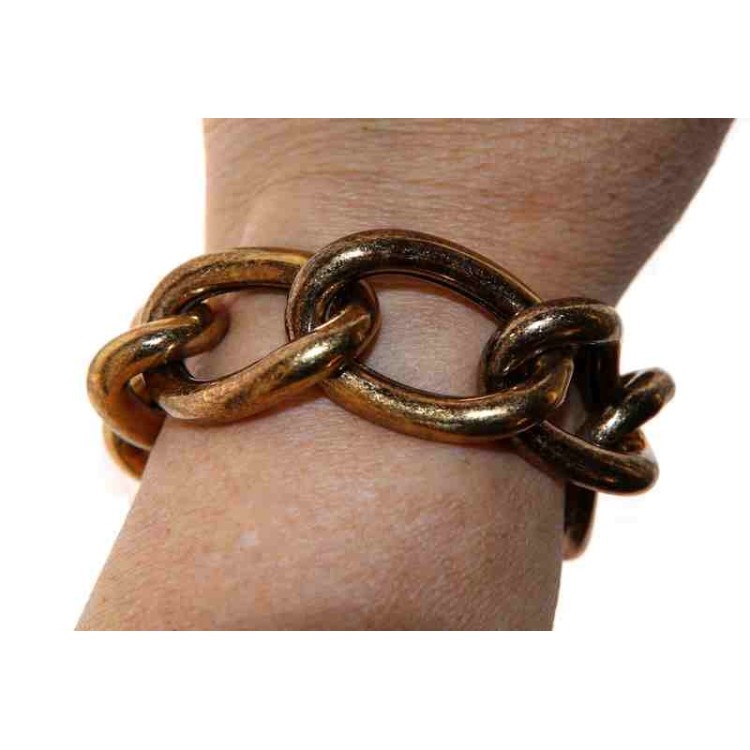 RMB|Bracciale donna grumettone Bronzo anallergico naturale anticato