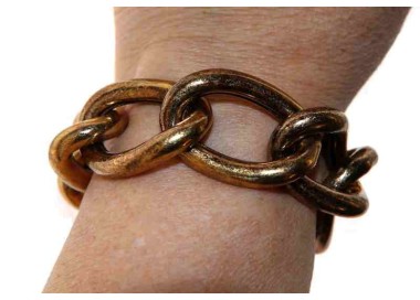 RMB|Bracciale donna grumettone Bronzo anallergico naturale anticato