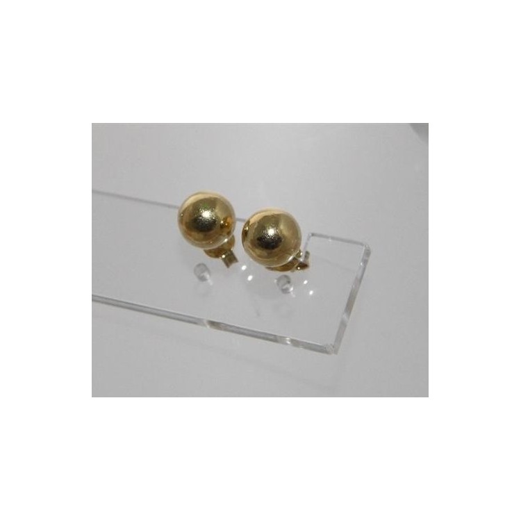 RMB|Orecchini Argento 925 sfere Palline in 2 Misure 10 e 8 mm oro giallo rodio donna