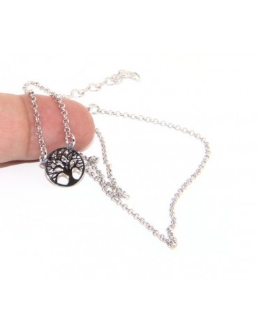 Silver 925: Necklace man or woman with pendant tree of life