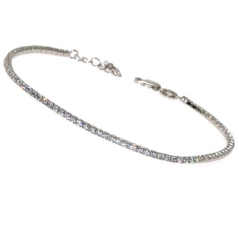 RMB|Bracciale Tennis argento 925 zirconi bianchi per donna e uomo