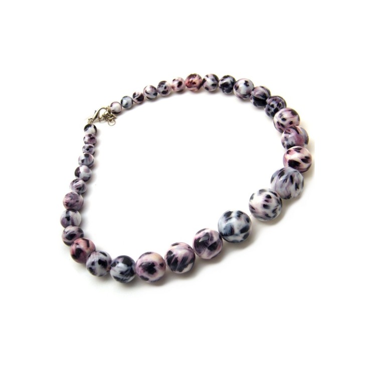 RMB|women's choker necklace with large spotted pearls
