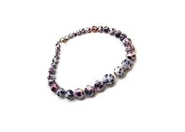 RMB|collana donna girocollo con perle maculate grandi