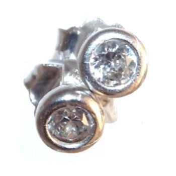 RMB|925 silver earrings light point chives 3 and 4 mm man woman