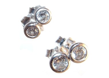 RMB|925 silver earrings light point chives 3 and 4 mm man woman