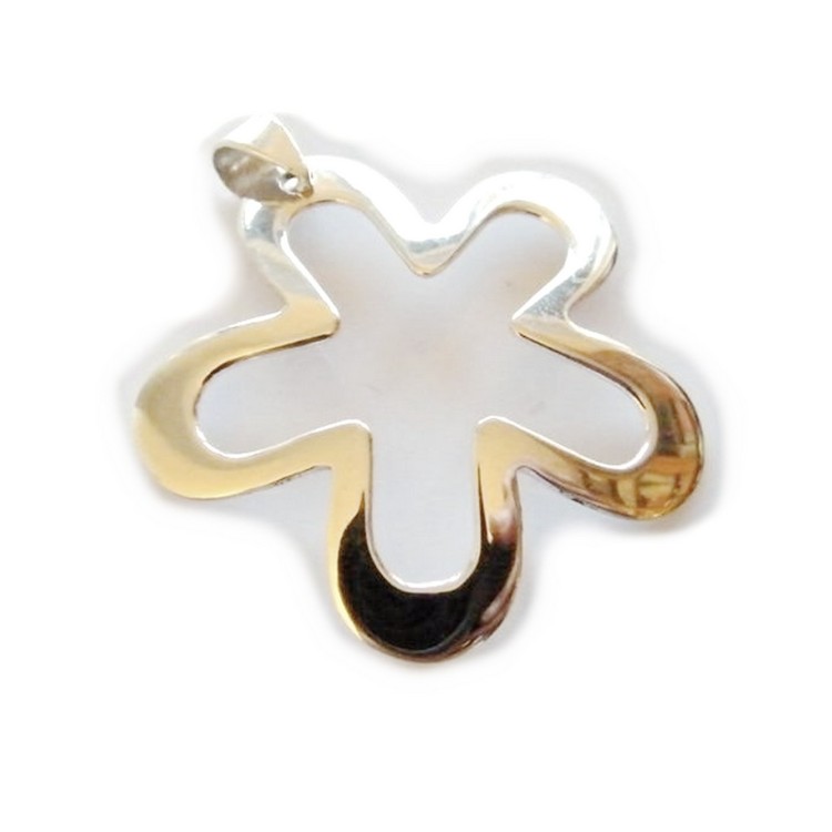 RMB|Flower pendant 925 silver pendant without necklace open empty