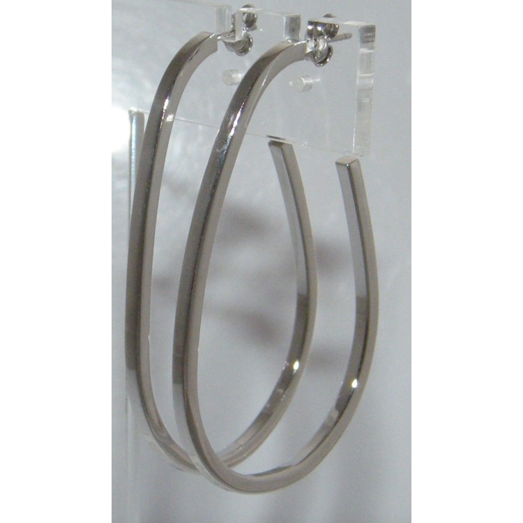 RMB|925 silver oval earrings, yellow rose gold rhodium circles