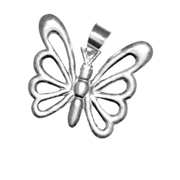 RMB|925 silver large butterfly pendant without necklace clear natural