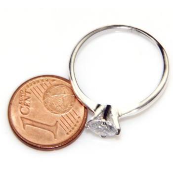 RMB|Solitario argento 925 anello zircone da 5,5 mm taglio brillante