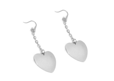 RMB|orecchini con ciondoli a cuore grande per donna acciaio anallergico