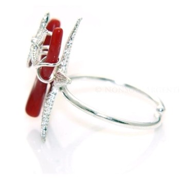RMB|925 silver ring real star coral and starfish