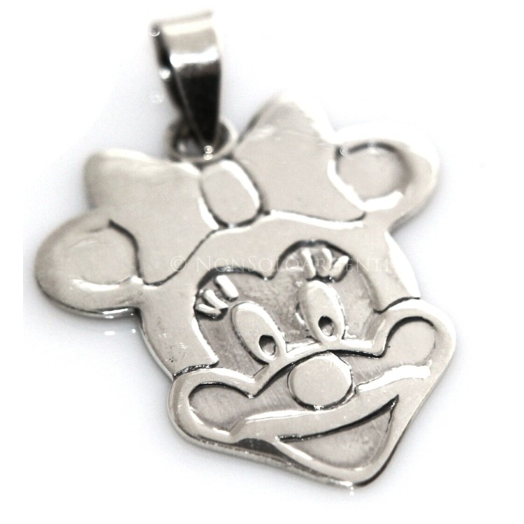 RMB|925 silver pendant. Cartoon medal. Large mouse or little mouse figure