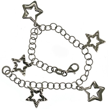 RMB|925 silver bracelet with stars, star charm pendants for women
