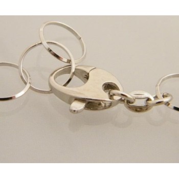 RMB|bracciale argento 925 ovali intrecci ellissi ritorte e barrette satinate RomaBijoux gioielli