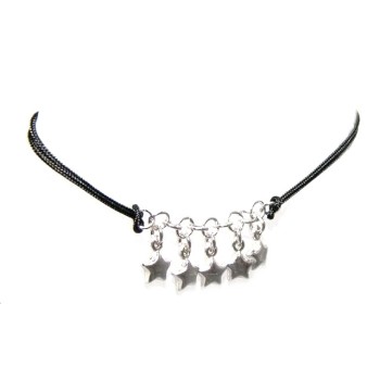 RMB|bracciale stelle argento 925 cordino ciondoli stelline donna e ragazza RomaBijoux