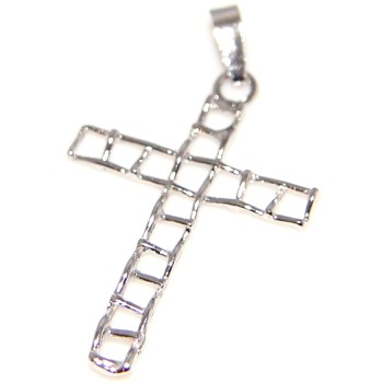 RMB|925 silver cross pendant with pierced arms for men and women