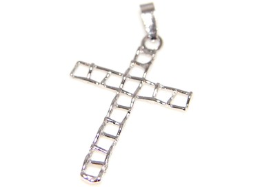 RMB|925 silver cross pendant with pierced arms for men and women