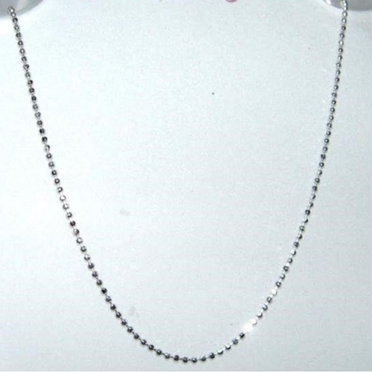 RMB|collana argento 925 palline 1mm piccole diamantate varie lunghezze sfere