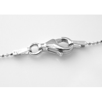 RMB|925 silver necklace with small 1mm diamond balls of various lengths
