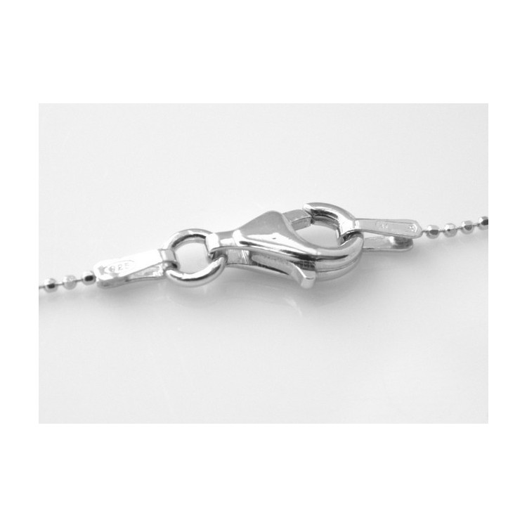 RMB|collana argento 925 palline 1mm piccole diamantate varie lunghezze sfere