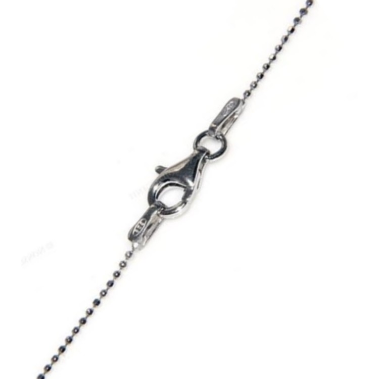 RMB|925 silver necklace with small 1mm diamond balls of various lengths