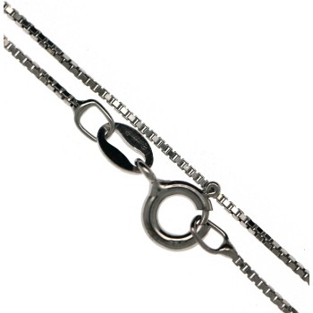 RMB|Venetian 925 silver necklace diamond chain rhodium rose yellow gold thickness 0.8mm ND15