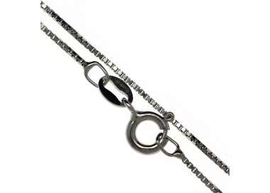 RMB|Venetian 925 silver necklace diamond chain rhodium rose yellow gold thickness 0.8mm ND15