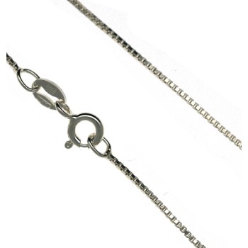 RMB|Venetian 925 silver necklace, clear diamond chain, thickness 0.8mm ND15