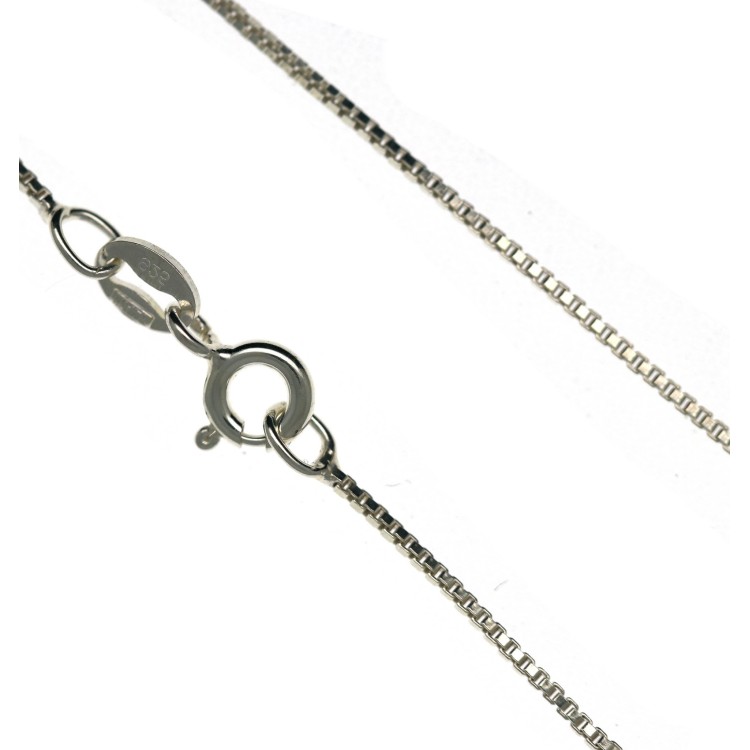 RMB|Venetian 925 silver necklace, clear diamond chain, thickness 0.8mm ND15