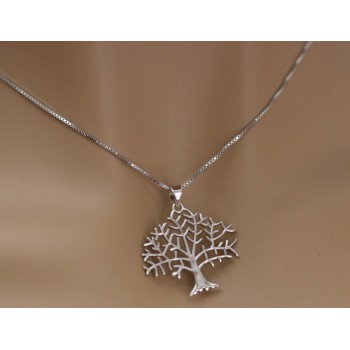 RMB|girocollo Argento 925 collana con ciondolo albero della vita famiglia nascita