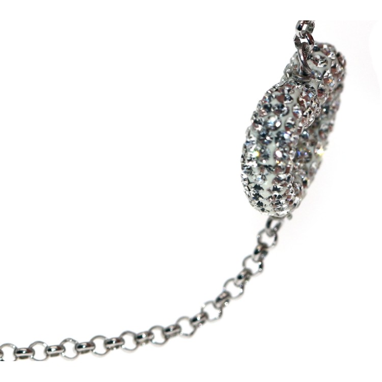 RMB|925 silver heart paved internal and external zircon bracelet for women
