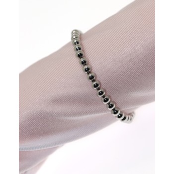 RMB|925 silver ball bracelet, large 5mm solid spheres, wrist 17 cm, woman