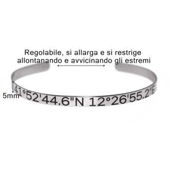 RMB|personalized jewelery www.romabijoux.it with date, coordinates design, event, free written engraving