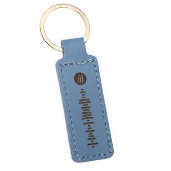 RMB|Vegan polyurethane leather key ring with personalized engraving for men and women