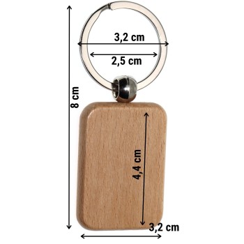 RomaBijoux|personalized wood keychain family gift mum dad engraving figures names