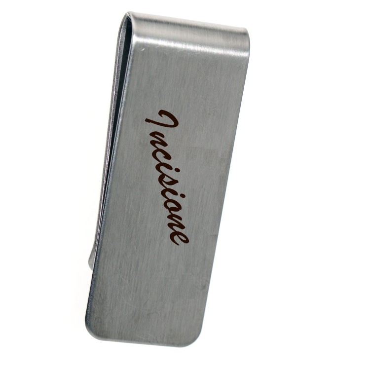 RMB|steel money clip men's wallet money clip with free engraving