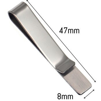 RomaBijoux|slim steel tie clip elegant men's tie clip with free engraving