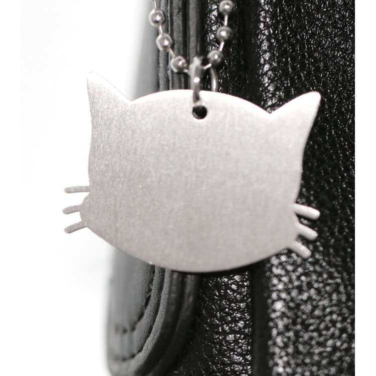 RomaBijoux|kit keychain and pendant cat kitten stainless steel with engraving