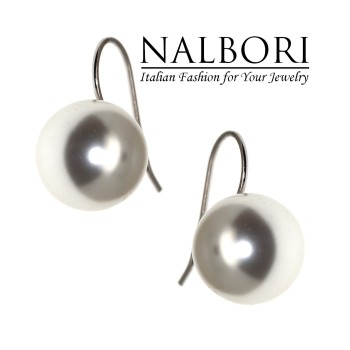 RomaBijoux|orecchini donna argento 925 con perla 14mm grande per donna