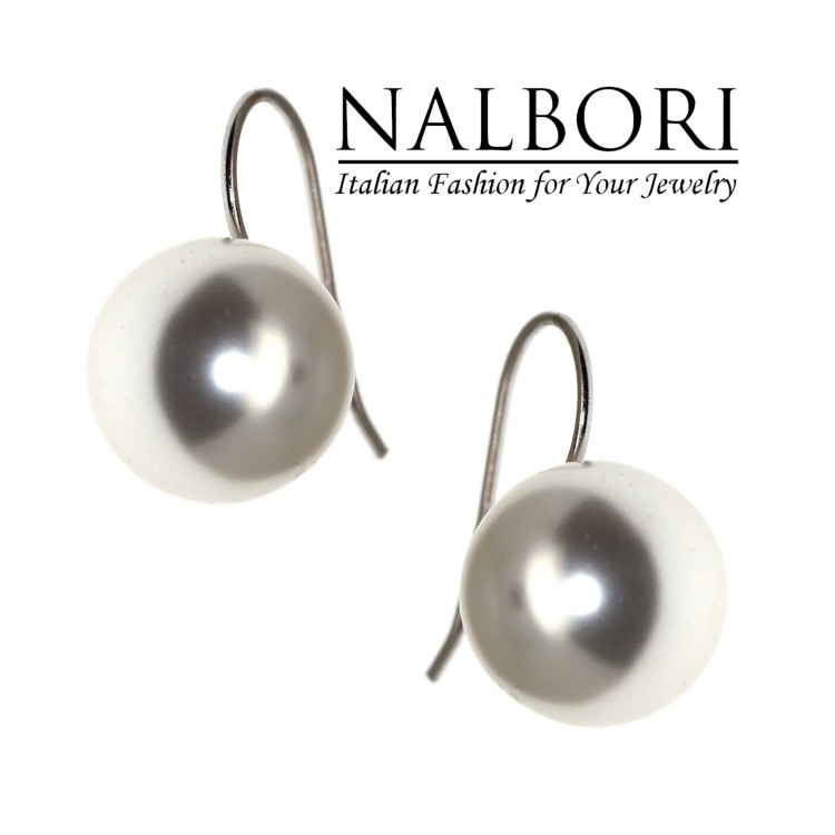 RomaBijoux|orecchini donna argento 925 con perla 14mm grande per donna